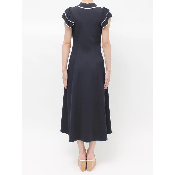 ポロ衿ラッフルニットワンピース | MERCURYDUO | 詳細画像22 