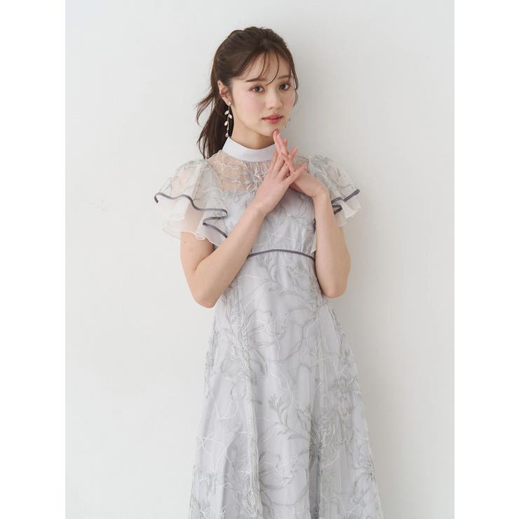 エンブロイダリーラッフルワンピース | MERCURYDUO | 詳細画像5 