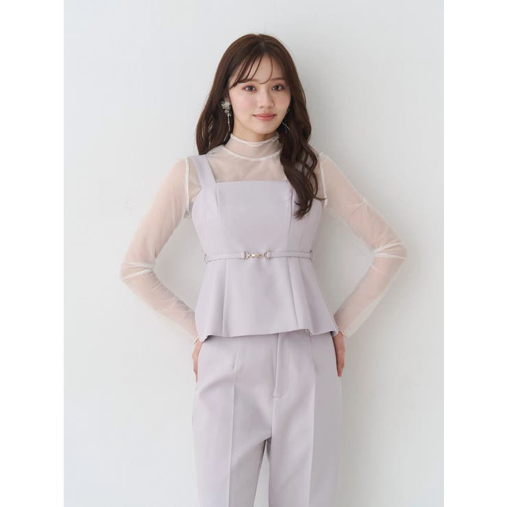 ペプラムビスチェパンツセットアップ | MERCURYDUO | 詳細画像5 