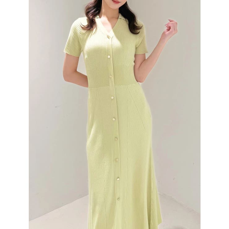 ワイドリブスキッパーニットワンピース | MERCURYDUO | 詳細画像10 