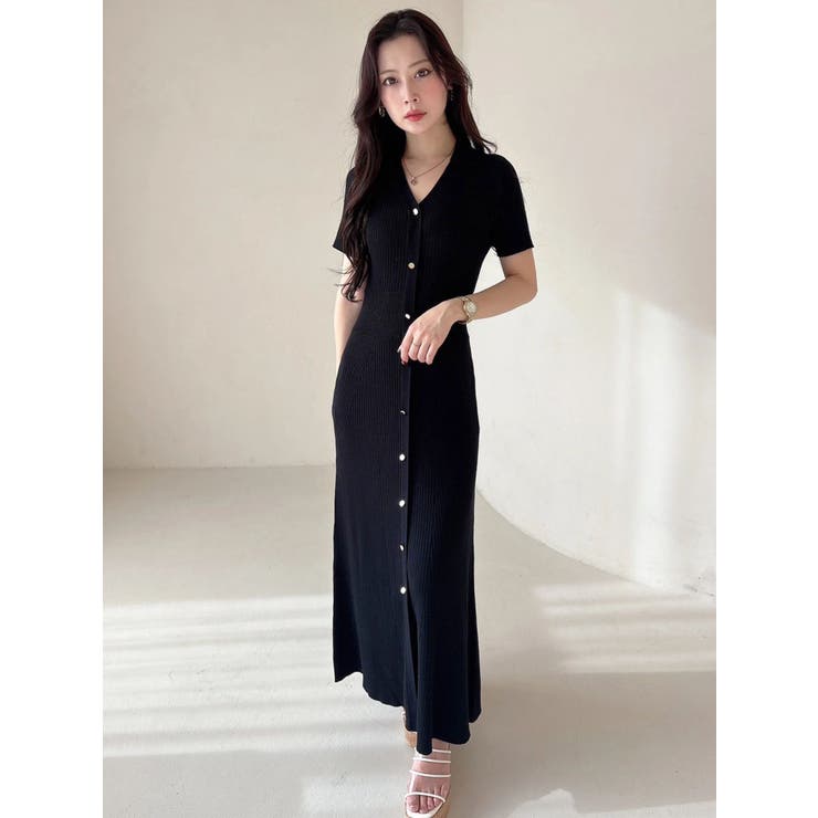 ワイドリブスキッパーニットワンピース | MERCURYDUO | 詳細画像11 