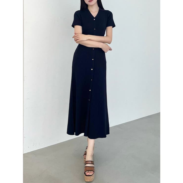 ワイドリブスキッパーニットワンピース | MERCURYDUO | 詳細画像3 