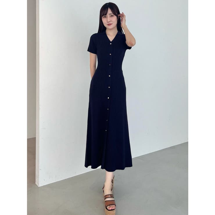 ワイドリブスキッパーニットワンピース | MERCURYDUO | 詳細画像4 