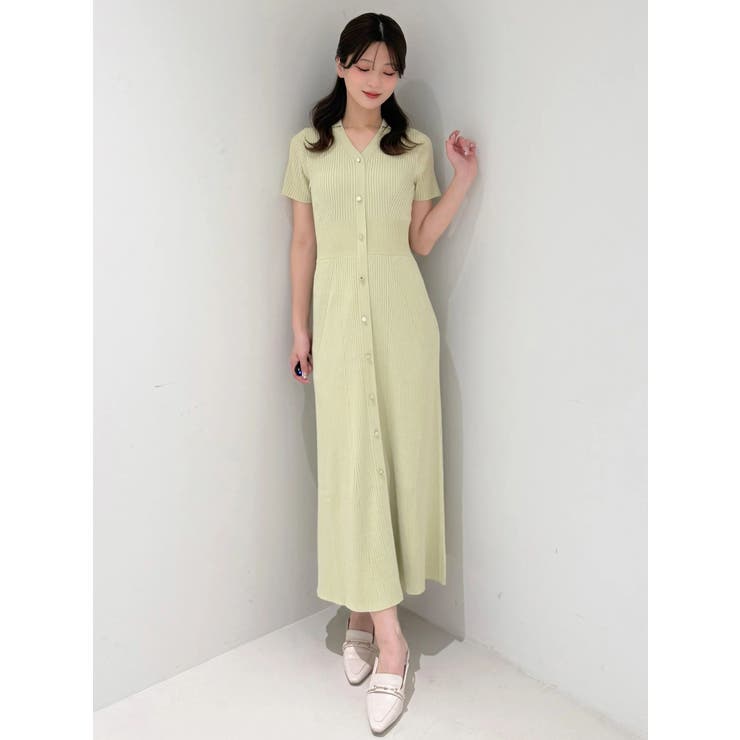 ワイドリブスキッパーニットワンピース | MERCURYDUO | 詳細画像6 