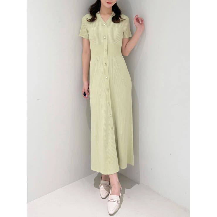 ワイドリブスキッパーニットワンピース | MERCURYDUO | 詳細画像7 