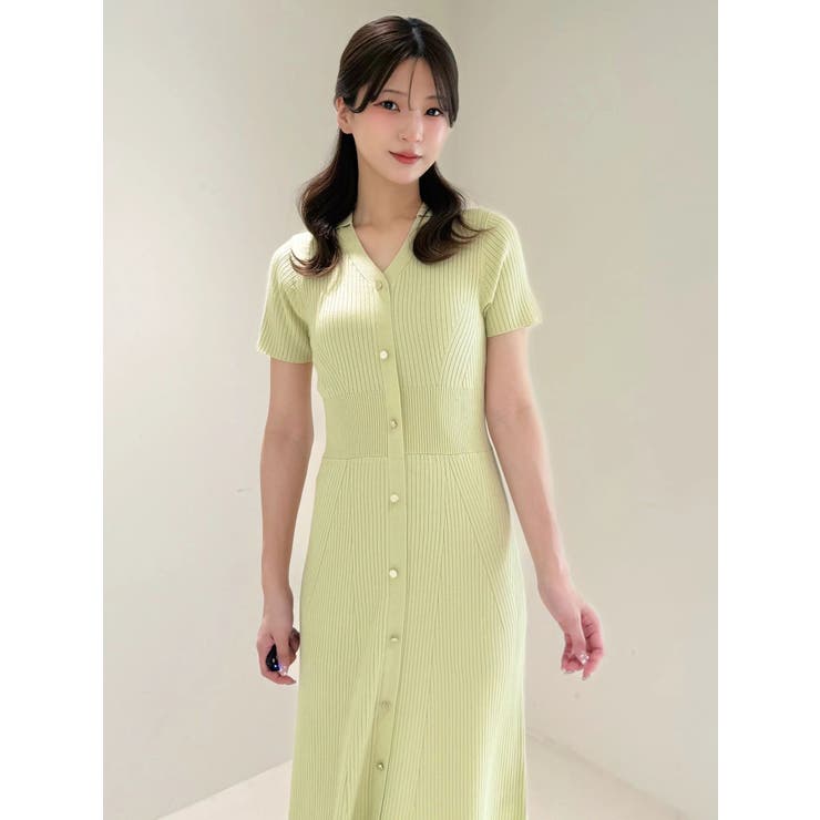 ワイドリブスキッパーニットワンピース | MERCURYDUO | 詳細画像9 