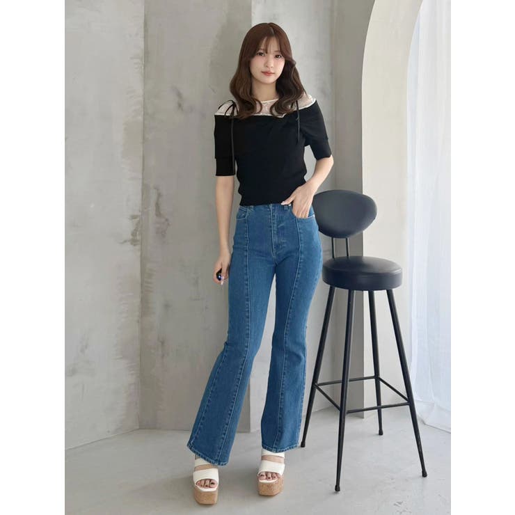 ストレッチブーツカットデニムパンツ | MERCURYDUO | 詳細画像36 