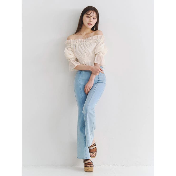 ストレッチブーツカットデニムパンツ | MERCURYDUO | 詳細画像8 