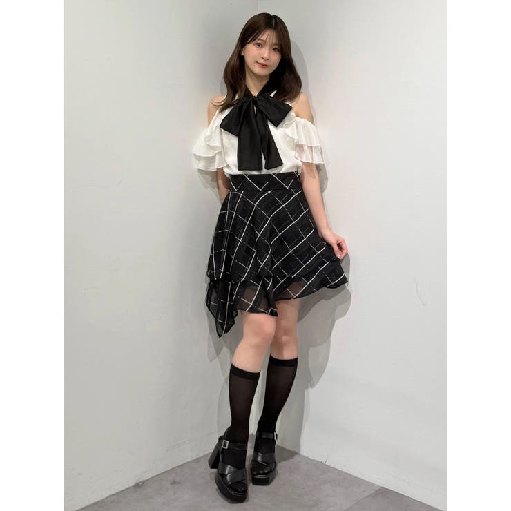 【セットアップ着用可】シャツランダムヘムミニスカート | MERCURYDUO | 詳細画像17 