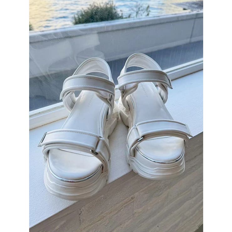 オフホワイト | ダブルベルトメタルラインスポサン | MERCURYDUO