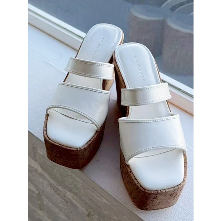 クリアベルトウェッジサンダル | MERCURYDUO | 詳細画像2 