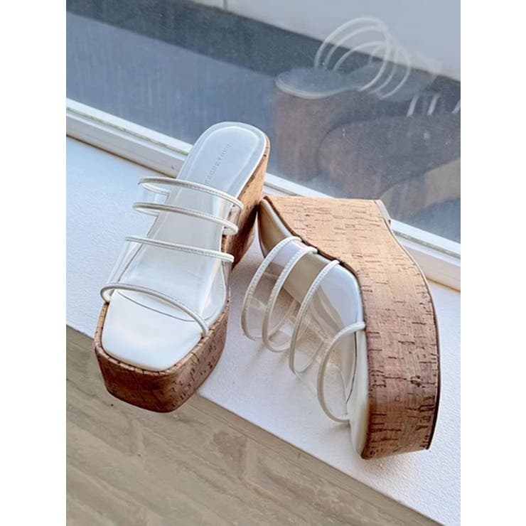クリア | クリアベルトウェッジサンダル | MERCURYDUO