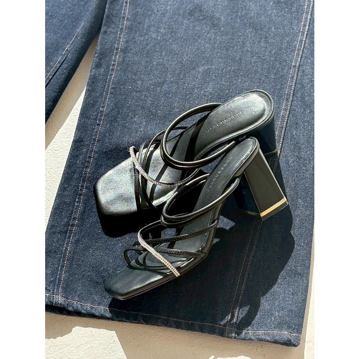 2WAYラメストラップサンダル | MERCURYDUO | 詳細画像1 