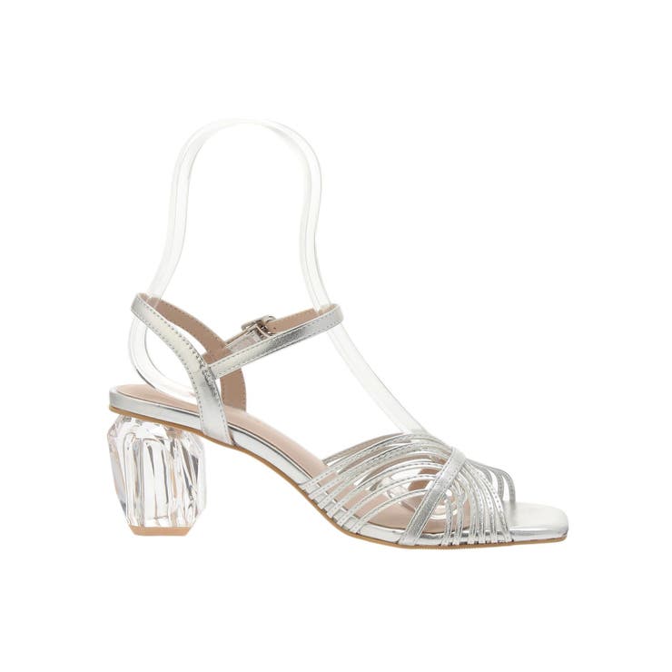 ナローラインクリアヒールサンダル | MERCURYDUO | 詳細画像9 