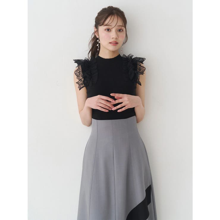 異素材フリルボトルニット | MERCURYDUO | 詳細画像7 