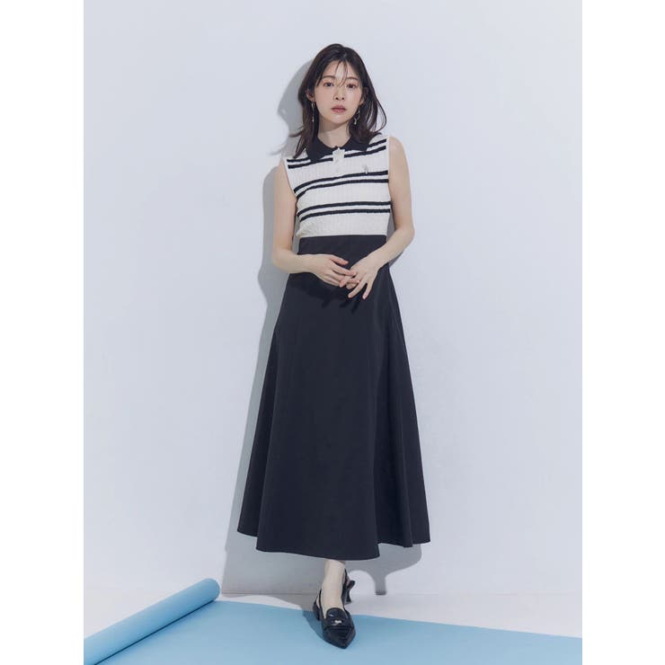U.S. POLO ASSN.別注ケーブルノースリポロドッキングワンピース | MERCURYDUO | 詳細画像15 