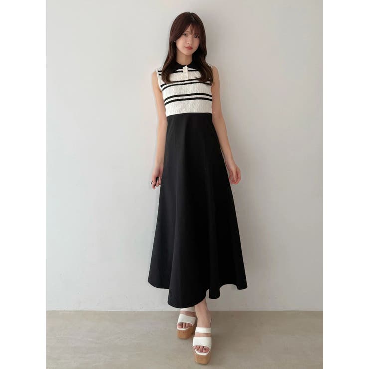 U.S. POLO ASSN.別注ケーブルノースリポロドッキングワンピース | MERCURYDUO | 詳細画像26 