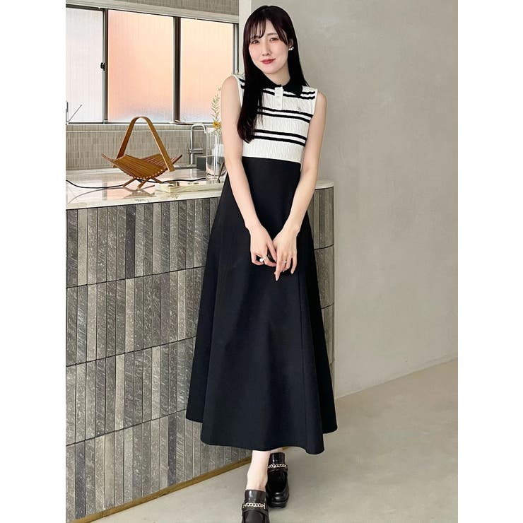 U.S. POLO ASSN.別注ケーブルノースリポロドッキングワンピース | MERCURYDUO | 詳細画像28 