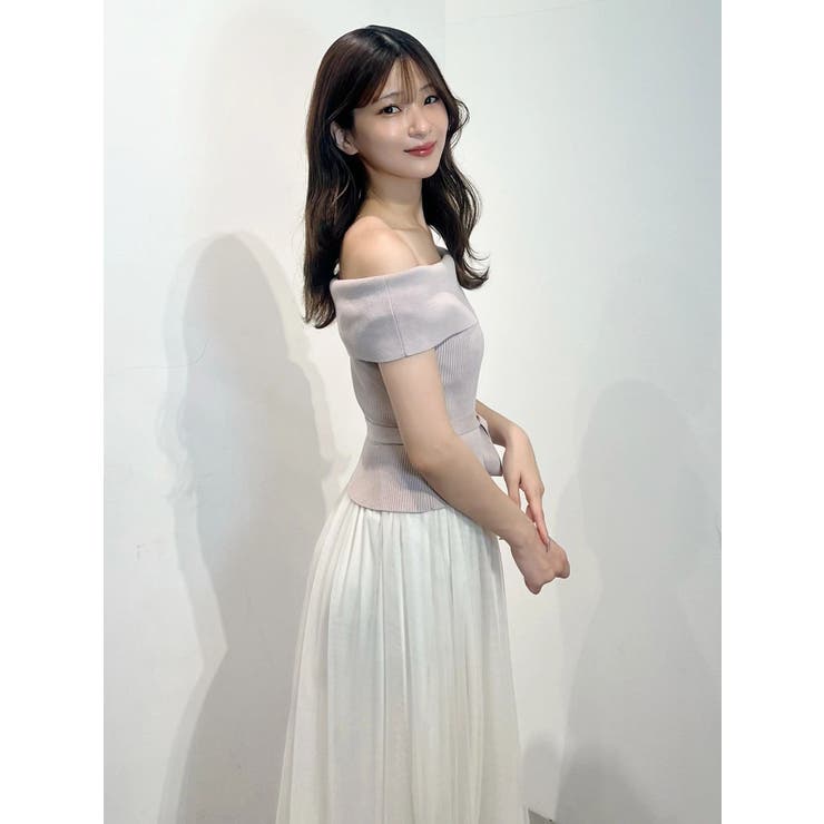 オフショルチュールドッキングニットワンピース | MERCURYDUO | 詳細画像27 