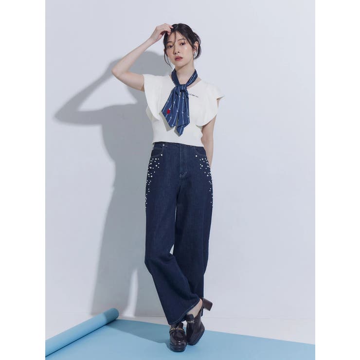 U.S. POLO ASSN.別注スカーフセットラッフルリブニット | MERCURYDUO | 詳細画像15 