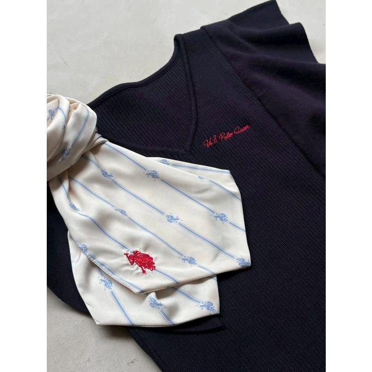 U.S. POLO ASSN.別注スカーフセットラッフルリブニット | MERCURYDUO | 詳細画像46 