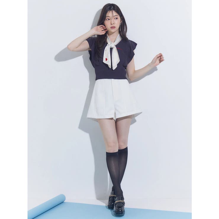U.S. POLO ASSN.別注スカーフセットラッフルリブニット | MERCURYDUO | 詳細画像6 