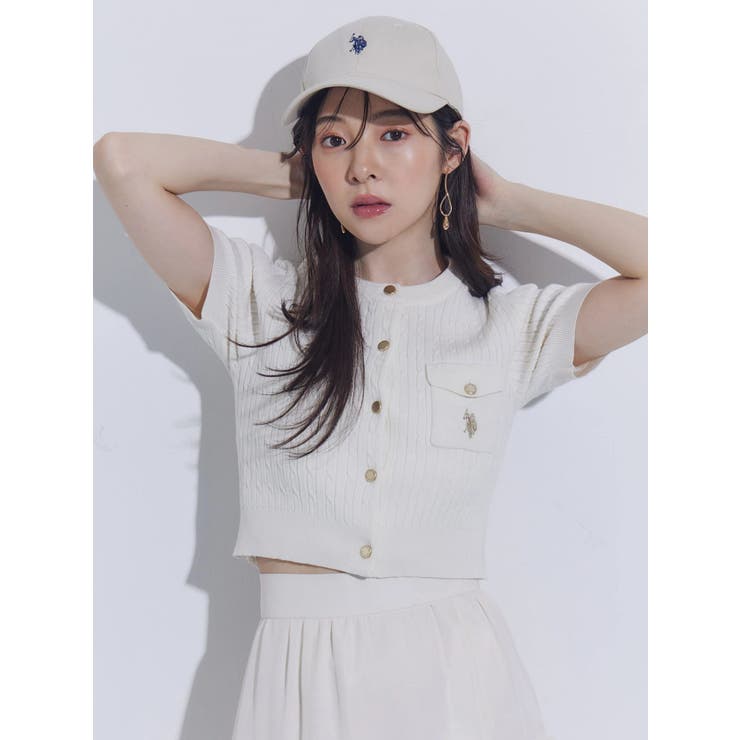 U.S. POLO ASSN.別注ケーブルカーディガン | MERCURYDUO | 詳細画像1 