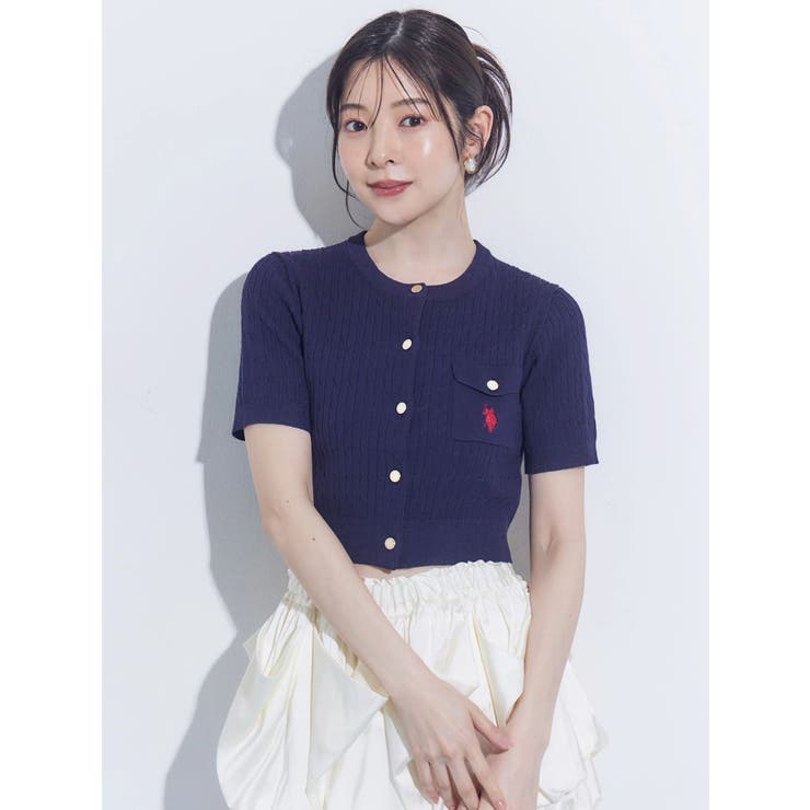U.S. POLO ASSN.別注ケーブルカーディガン | MERCURYDUO | 詳細画像14 