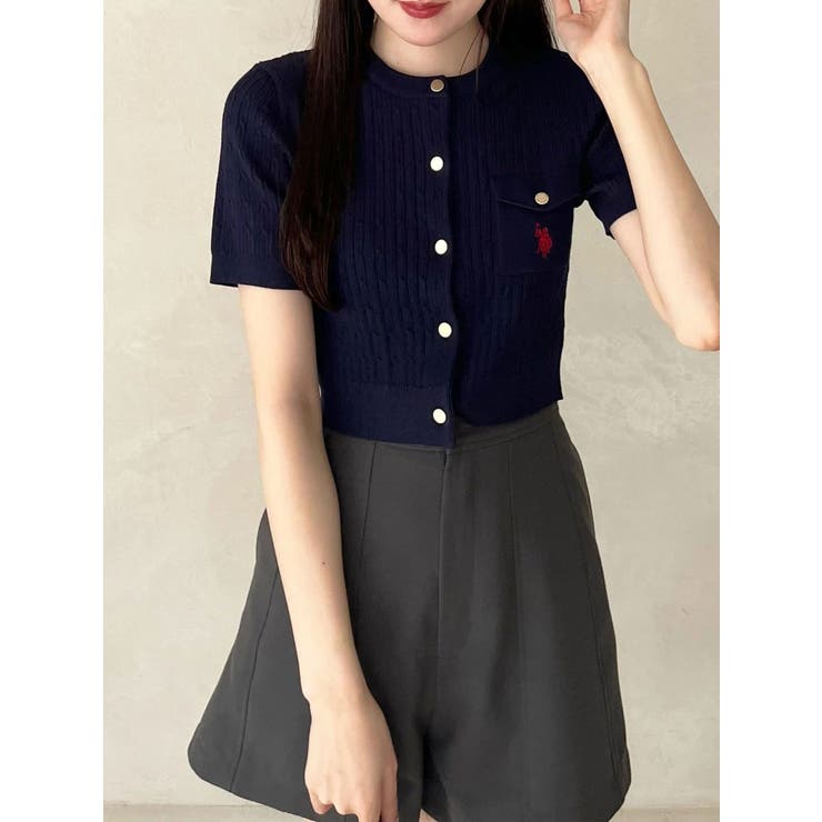 U.S. POLO ASSN.別注ケーブルカーディガン | MERCURYDUO | 詳細画像25 