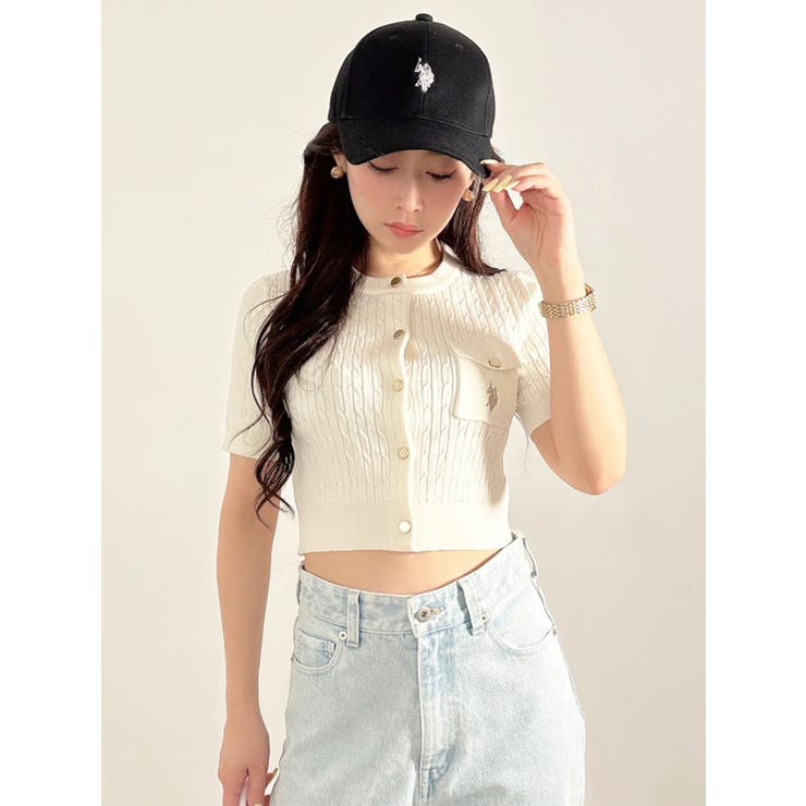 U.S. POLO ASSN.別注ケーブルカーディガン | MERCURYDUO | 詳細画像32 
