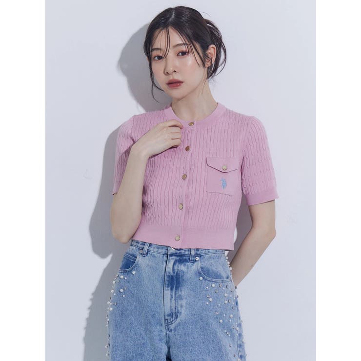 U.S. POLO ASSN.別注ケーブルカーディガン | MERCURYDUO | 詳細画像9 