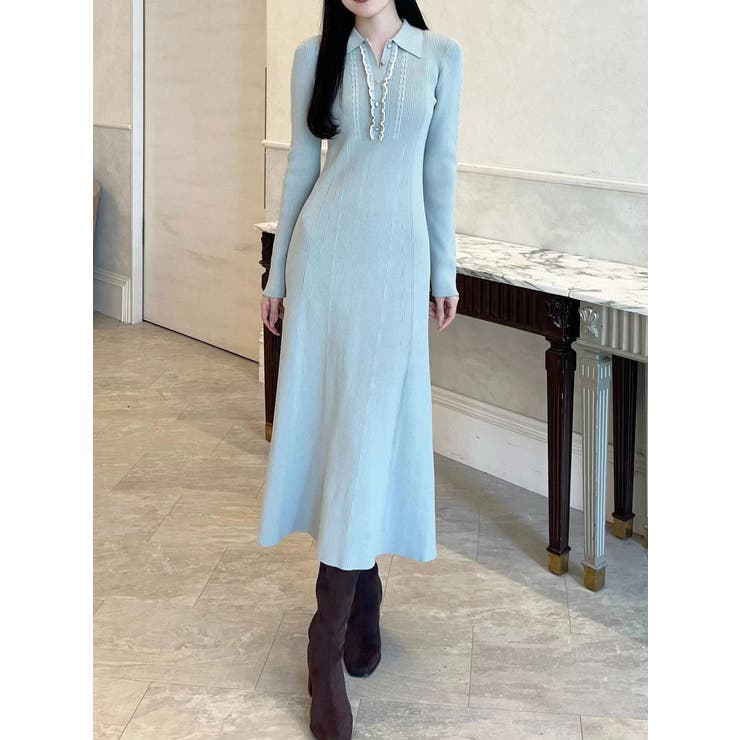 ミントグリーン | フリルミニケーブルワンピース | MERCURYDUO