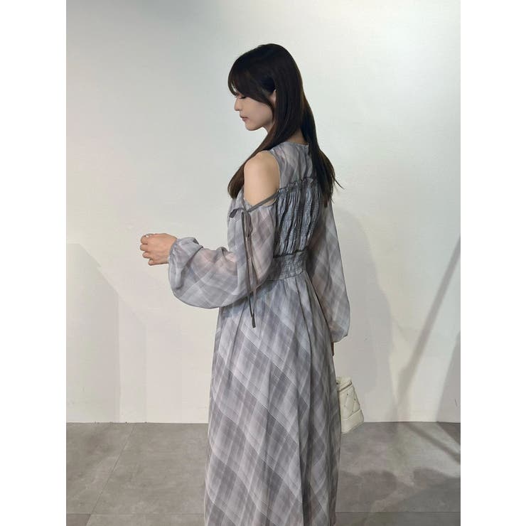 チェックシャーリングワンピース | MERCURYDUO | 詳細画像19 