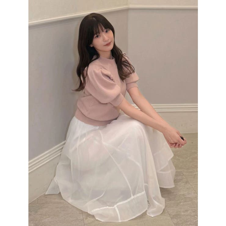 ランダムフレアオーガンジースカート | MERCURYDUO | 詳細画像21 