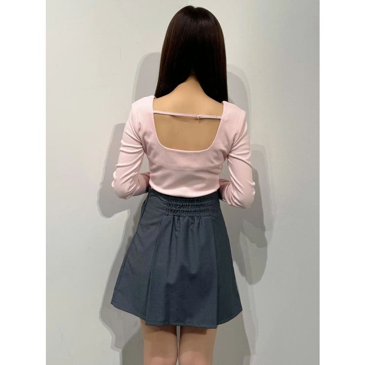 ピンク | テレコ長袖トップス | MERCURYDUO