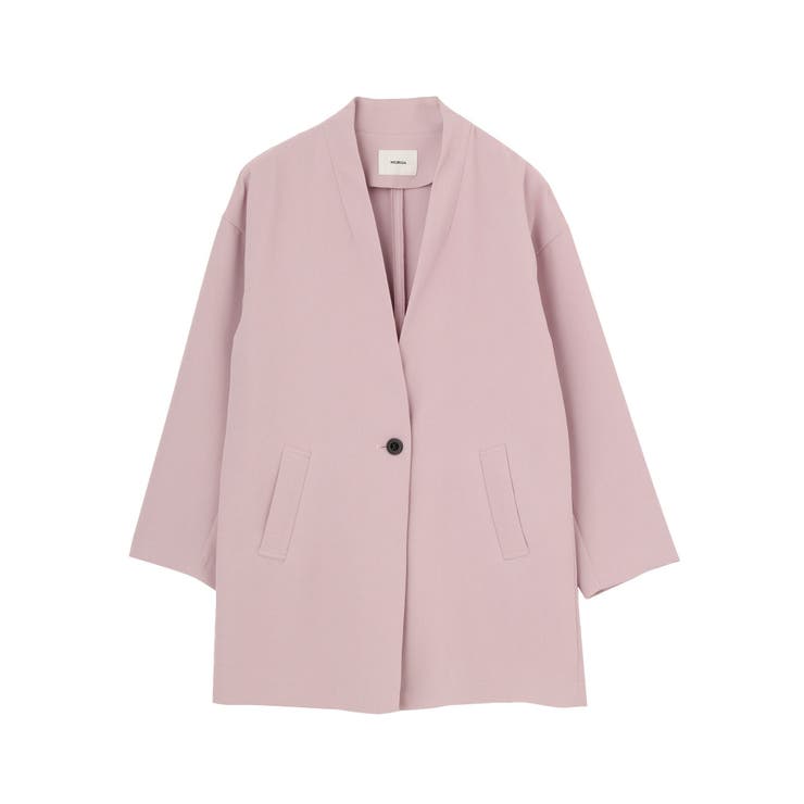 MURUA ノーカラージャケット 新品未着用品MURUAムルーアオーバールーズ