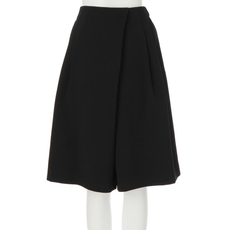 ブラック | ワイドフレアハーフパンツ | MURUA