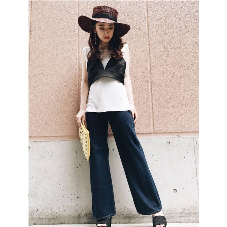 サテンラフコルセットキャミソール[品番：MKSW0000425]｜MURUA