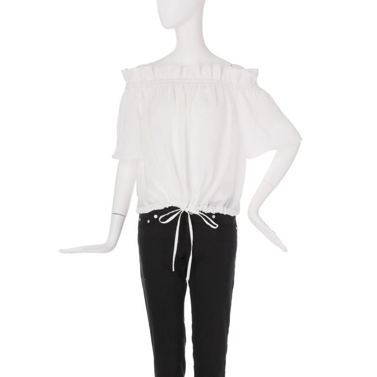 オフホワイト | ブラウジングオフショルブラウス | MURUA