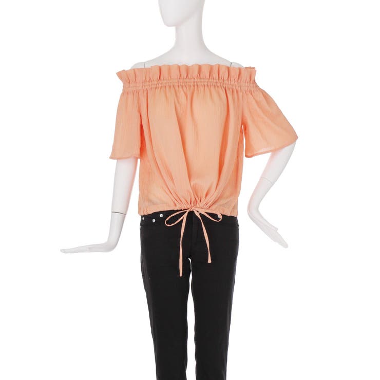 オレンジ | ブラウジングオフショルブラウス | MURUA