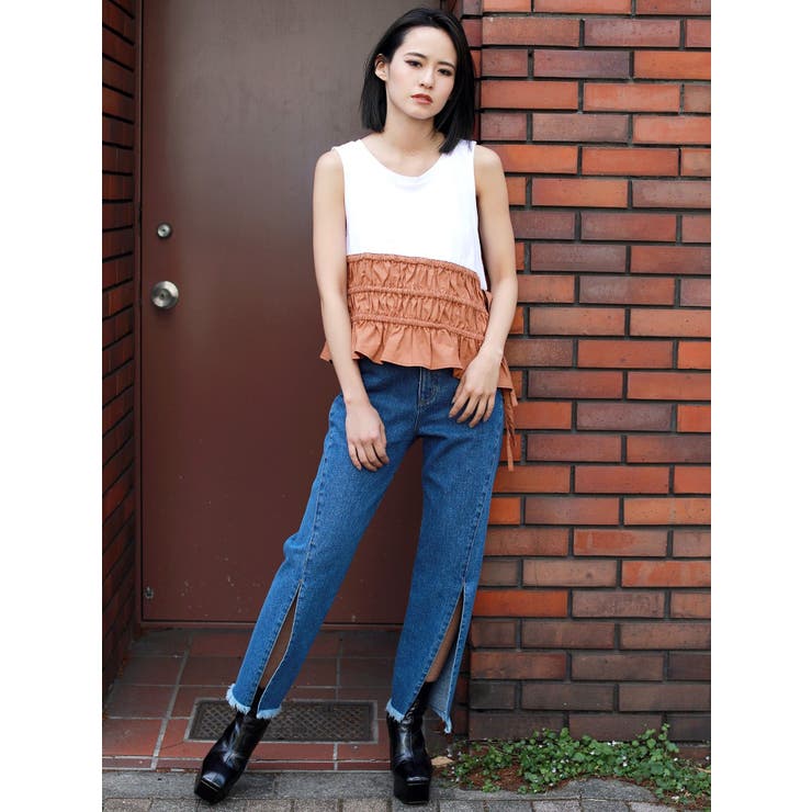 フロントスリットDENIM[品番：MKSW0000658]｜MURUA