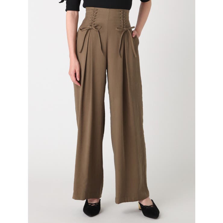 カーキ | ウエストスピンドルワイドPT | MURUA