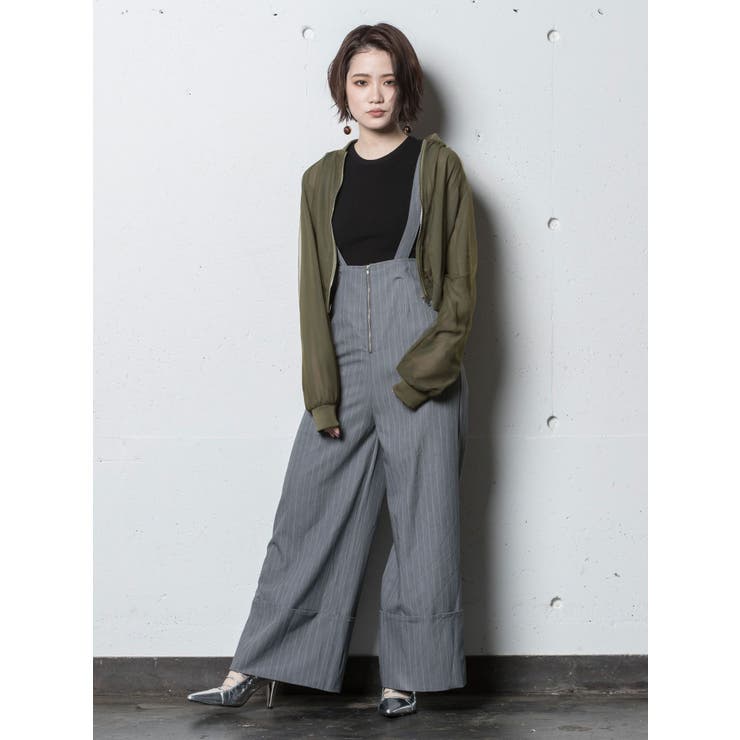 FRONT ZIP サスペンダーパンツ[品番：MKSW0001254]｜MURUA