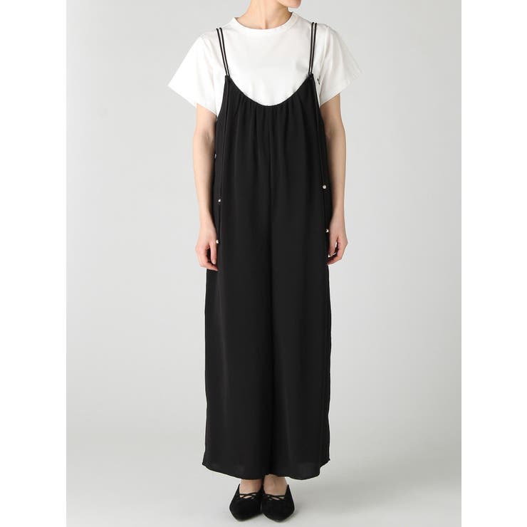 MURUA（ムルーア）の「ハイウエストロンパース（つなぎ