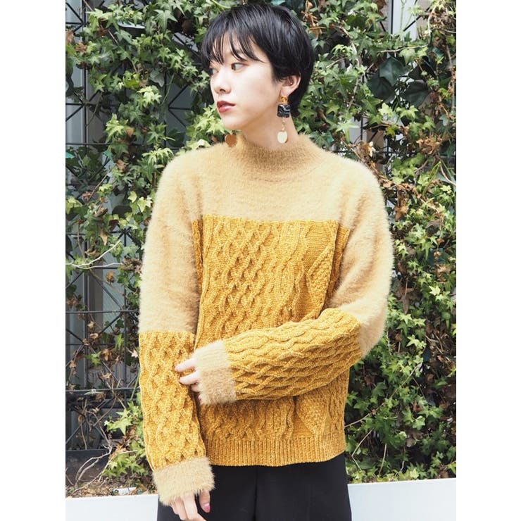 MURUA ニット MURUA（ムルーア） ニット セーター ZIPカシュクールハーフニット