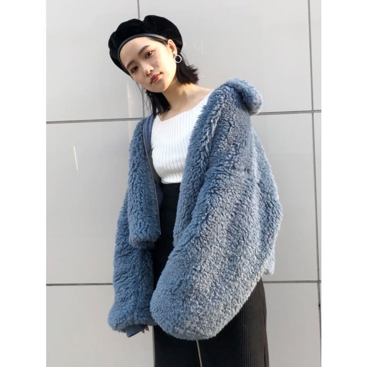 ボアジップアップブルゾン[品番：MKSW0001563]｜MURUA（ムルーア 
