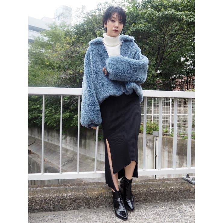 ボアジップアップブルゾン[品番：MKSW0001563]｜MURUA（ムルーア）の