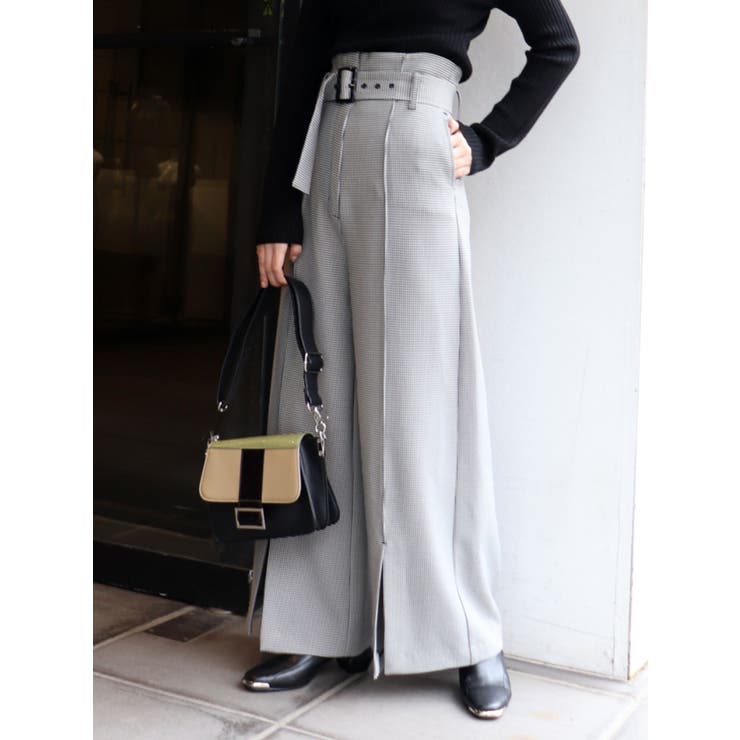 ピンタックワイドパンツ[品番：MKSW0011322]｜MURUA（ムルーア）の