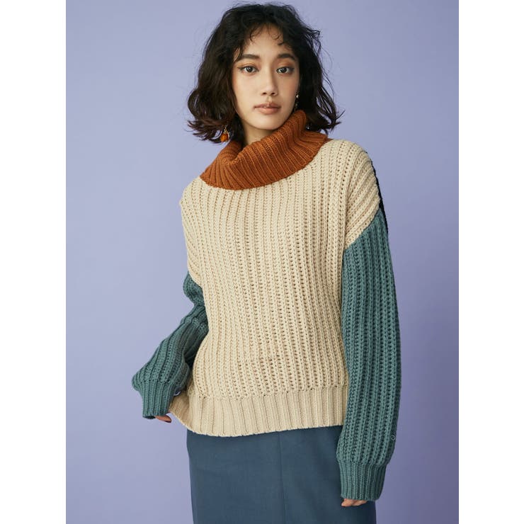 MURUA - Murua  イレヘムオフタートルニット イレヘムオフタートルニット[品番：MKSW0010991]｜MURUA