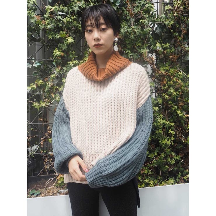 MURUA - Murua  イレヘムオフタートルニット イレヘムオフタートルニット[品番：MKSW0010991]｜MURUA